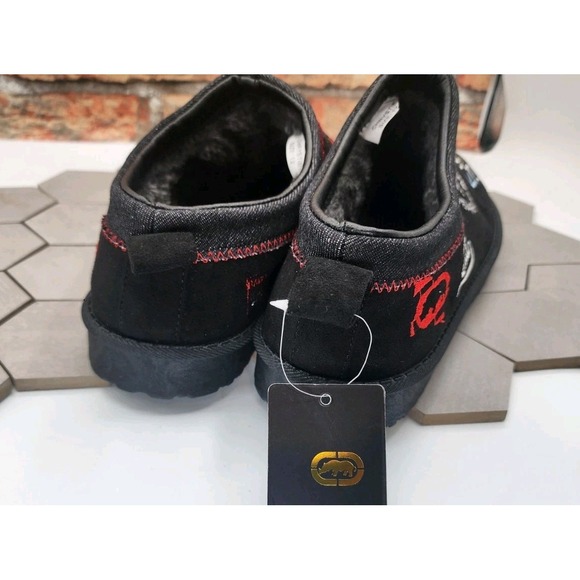 Ecko Fur Mule Y2k Style Palace x UGG Tasman Style Slipper Black Size 13 Mens